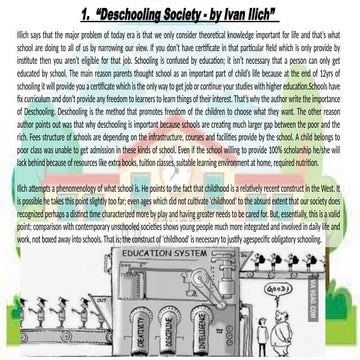ASSINGNMENT 152.pptx  “Deschooling Society - by Ivan Ilich” .