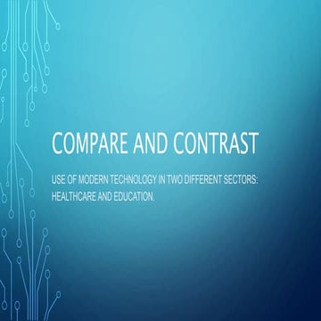 Compare and contrast Technology presentation | PPTX
