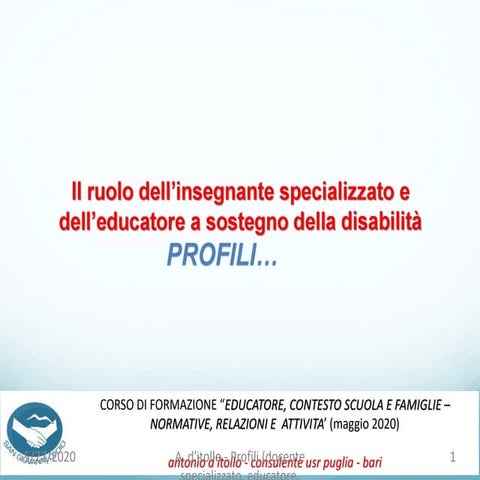 Assistente ed educatore