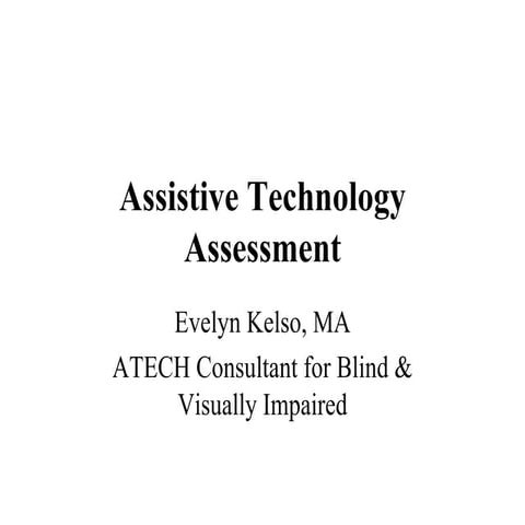 Assistive Technology Assessment
