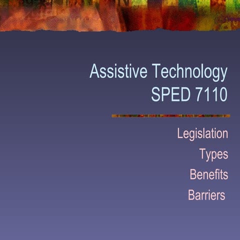 Assistive Technology In Instruction
