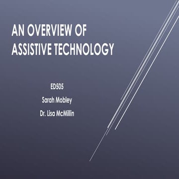 Assistive Technologies