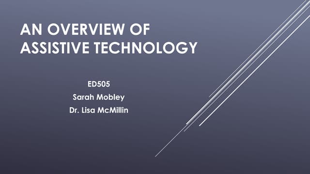 Assistive Technologies