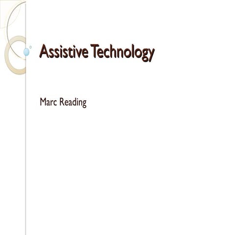The benefits of assistive technology | PDF