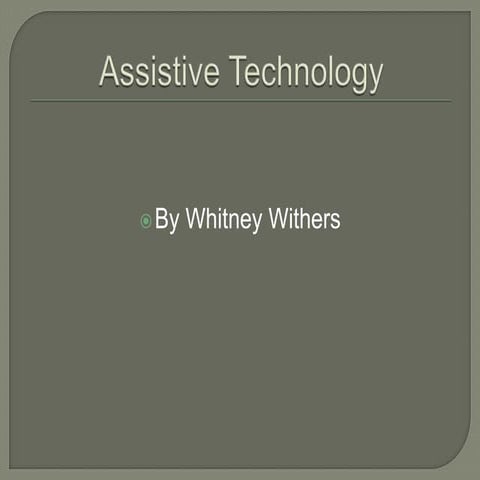 Assistive technology