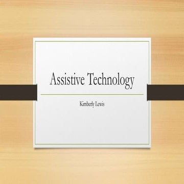 Assistive technology for children