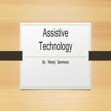 Assistive Technology 