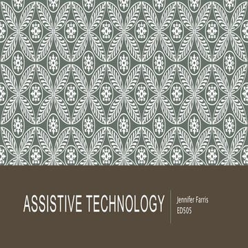Assistive technology