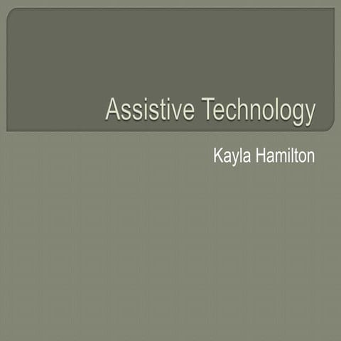 Assistive technology