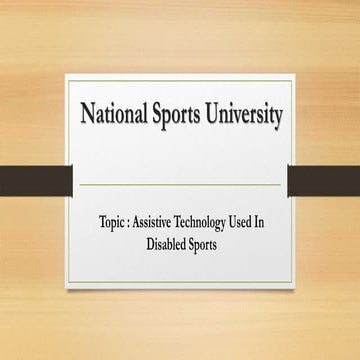 The benefits of assistive technology | PDF