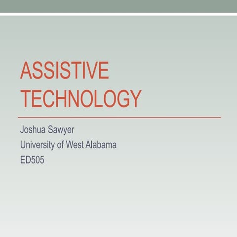 Assistive technology ed505