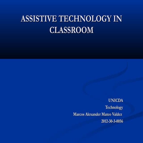 Assistive technology in classroom