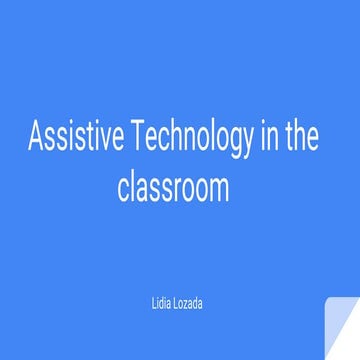 Helping Students to Achieve with Assistive Technology | PPT