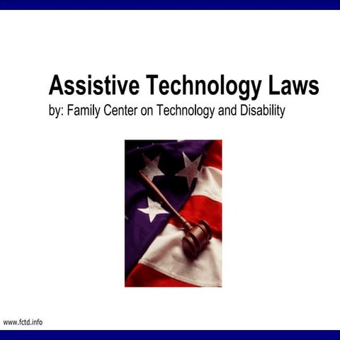 Assistive technology laws