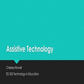 Assistive technology powerpoint