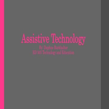 Assistive technology power point