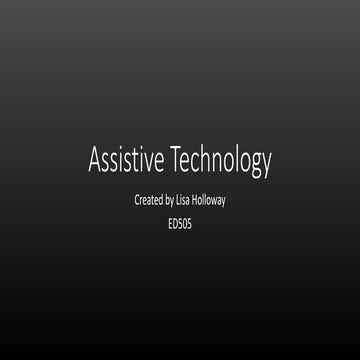 Assistive technology powerpoint