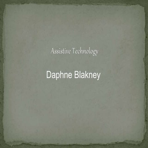 Assistive technology pp