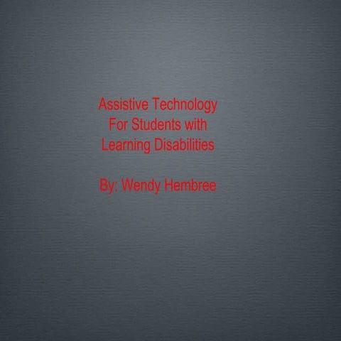 Assistive technology ppt