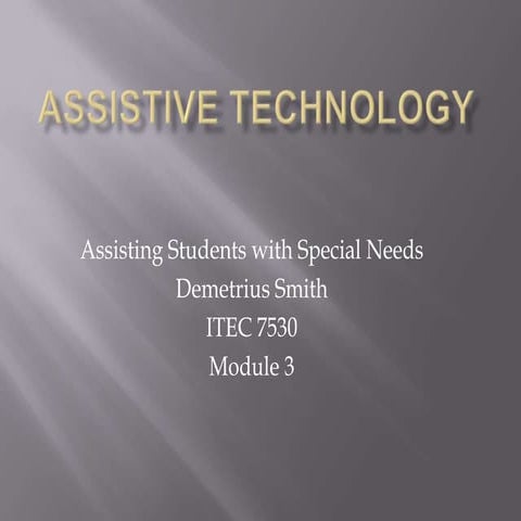 Assistive technology presentation
