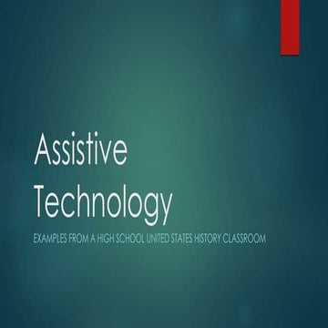 Assistive technology presentation