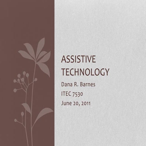Assistive technology presentation   