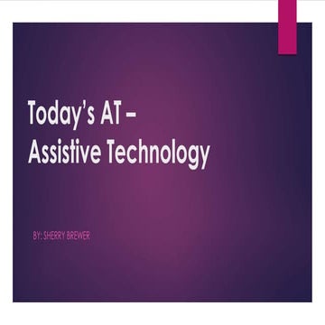 Assistive technology sherry brewer pp