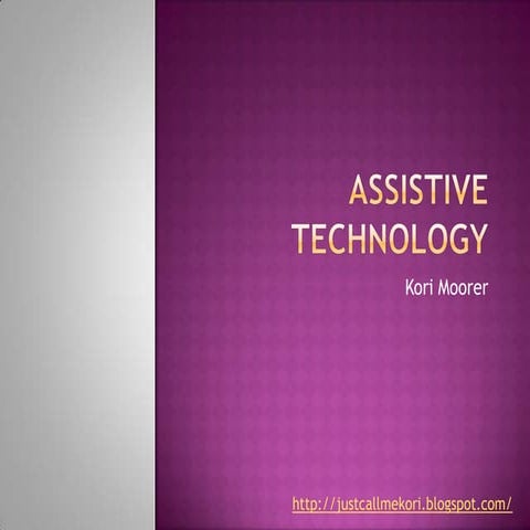 Assistive technology web quest