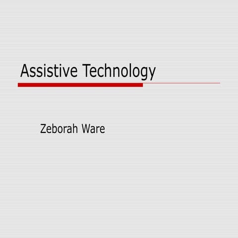 Assistive Technology