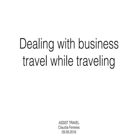 Assist Travel Claudia Ferreres for Practically Perfect PA