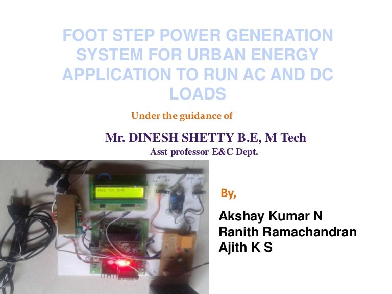 Footstep power generating system