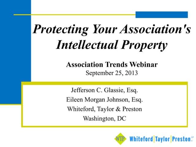 How Associations Can Protect their Intellectual Property