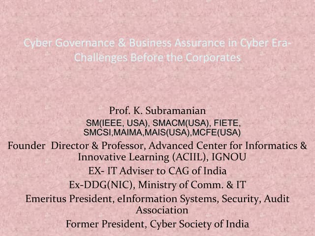 Assocham conf  grc  sept 13