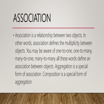 Association | PPT