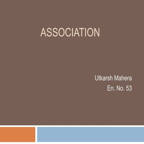 Association & causation m | PPTX