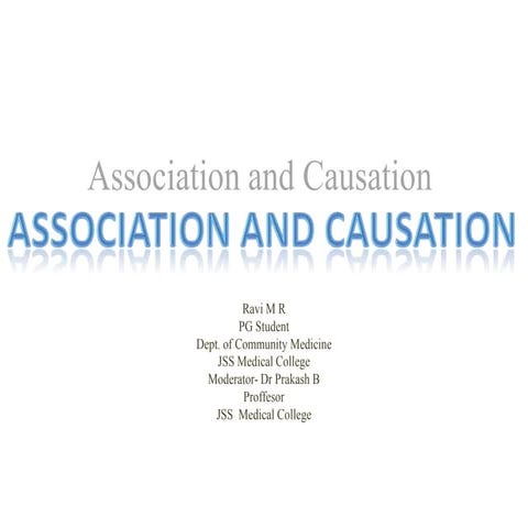 Association and causation