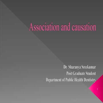 Association and causation