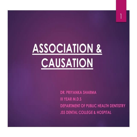 Association & causation