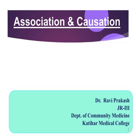 Association & Causation