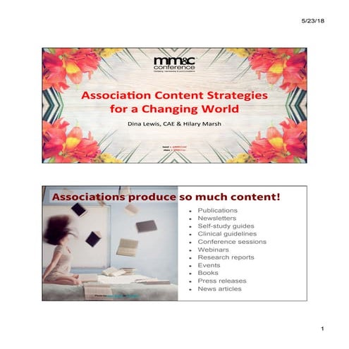 Association content strategy research part 1 - Marsh, Lewis, Hane