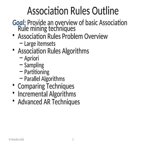 Association Rule Mining-Data Mining Task | PPT