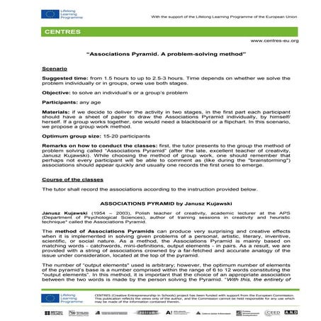 Associations pyramid. problem solving exercise | PDF