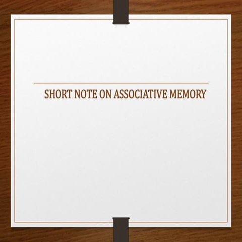 Associative memory