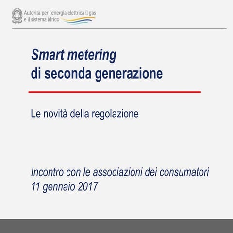 Smart metering di seconda generazione