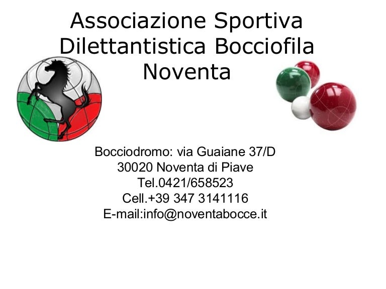Associazione sportiva dilettantistica bocciofila noventa