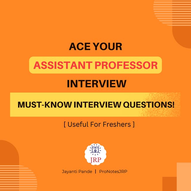 Asst Prof most probable Interview Questions.pdf