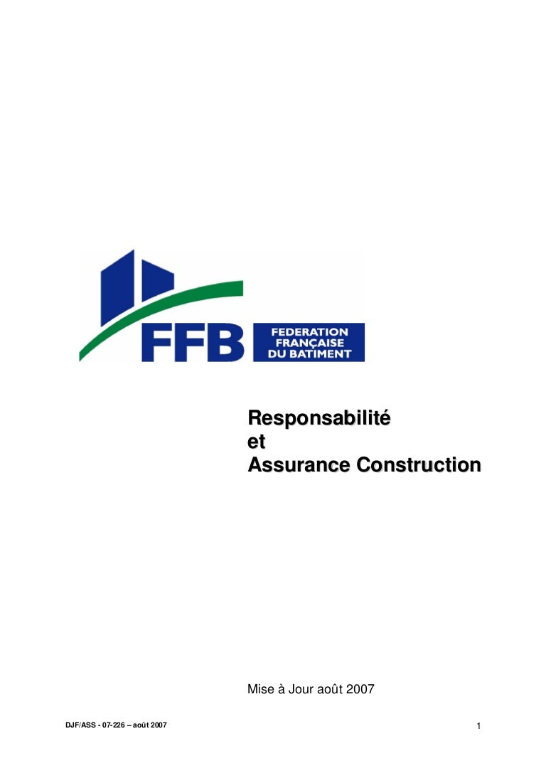 Assurance Construction Ouvrage Ffb