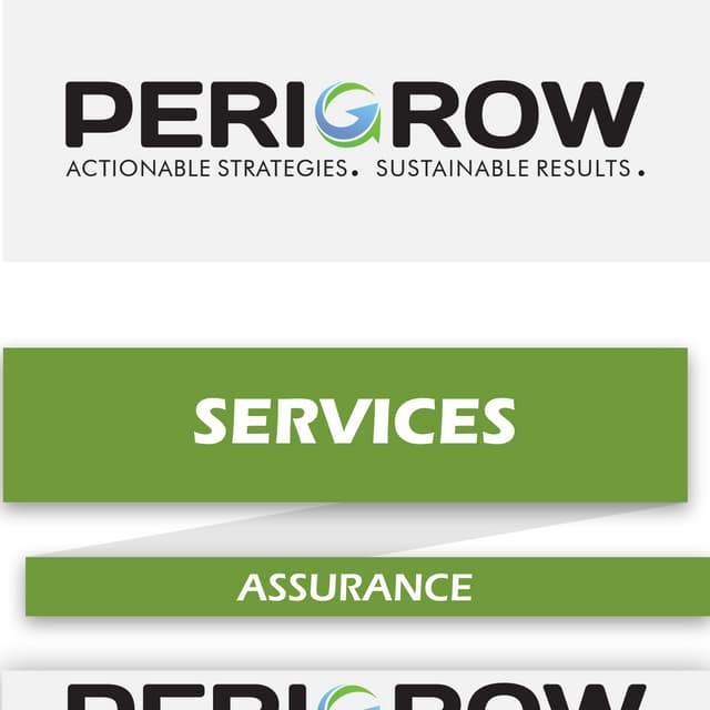 PeriGrow Consulting - Assurance Services