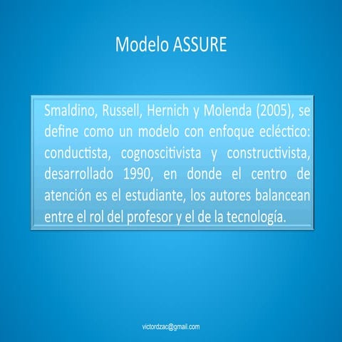 Plan de clases desarrollado según modelo assure | DOCX