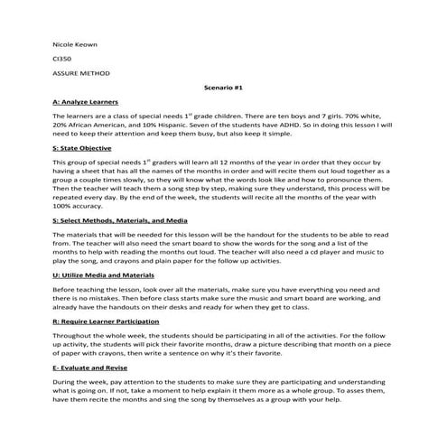 Original Assure Method